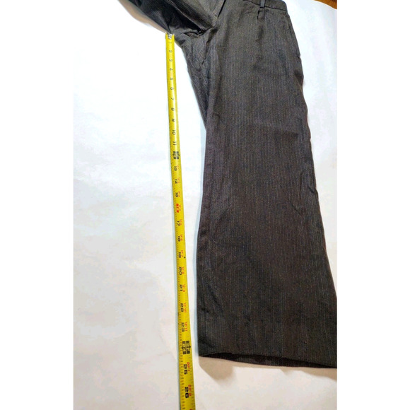 Loro Piana Italy Womens 42 Wool Pants Brown Trousers Wide Leg Crop Luxury - Picture 11 of 12